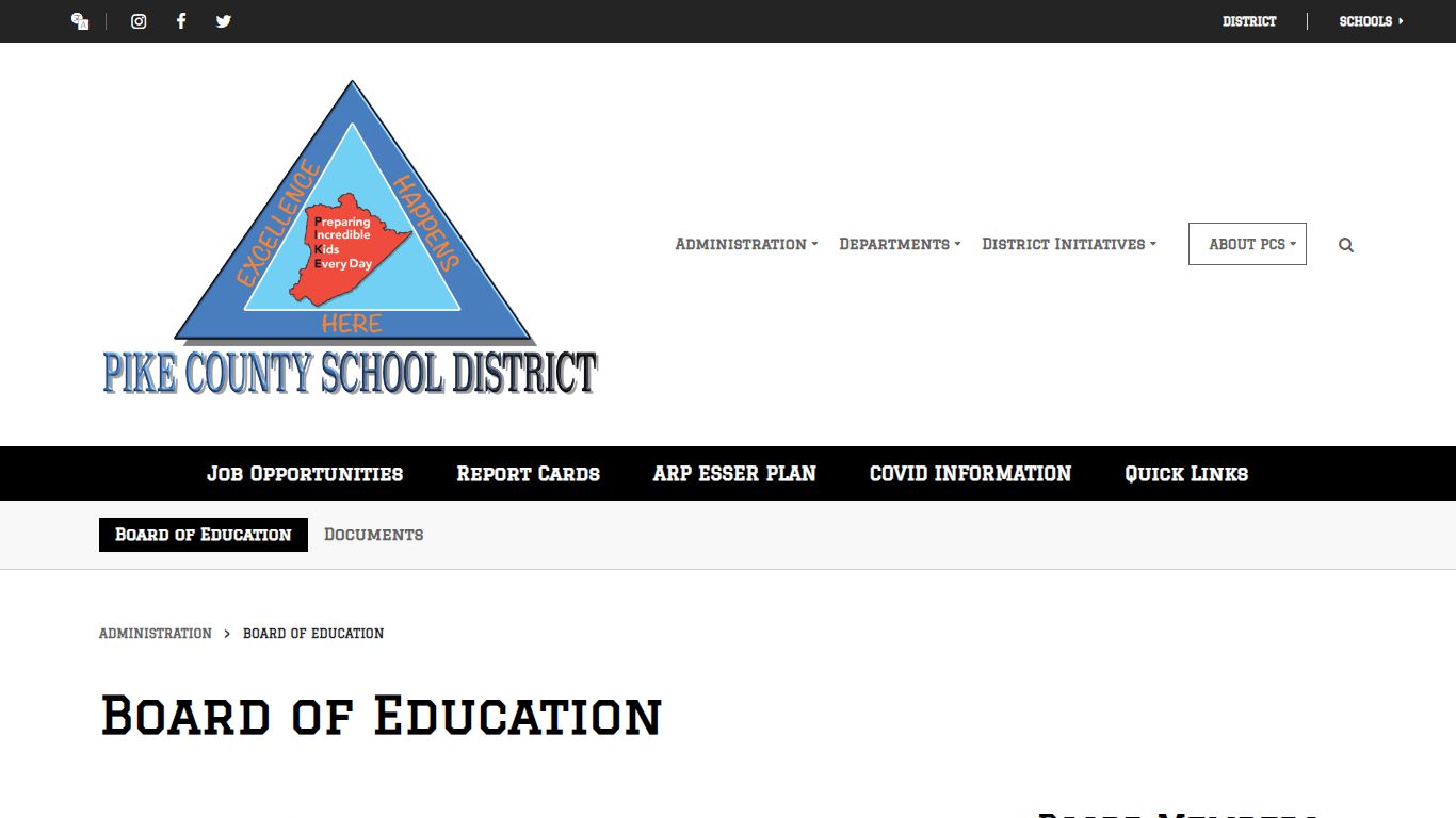 Board of Education - Pike County School District