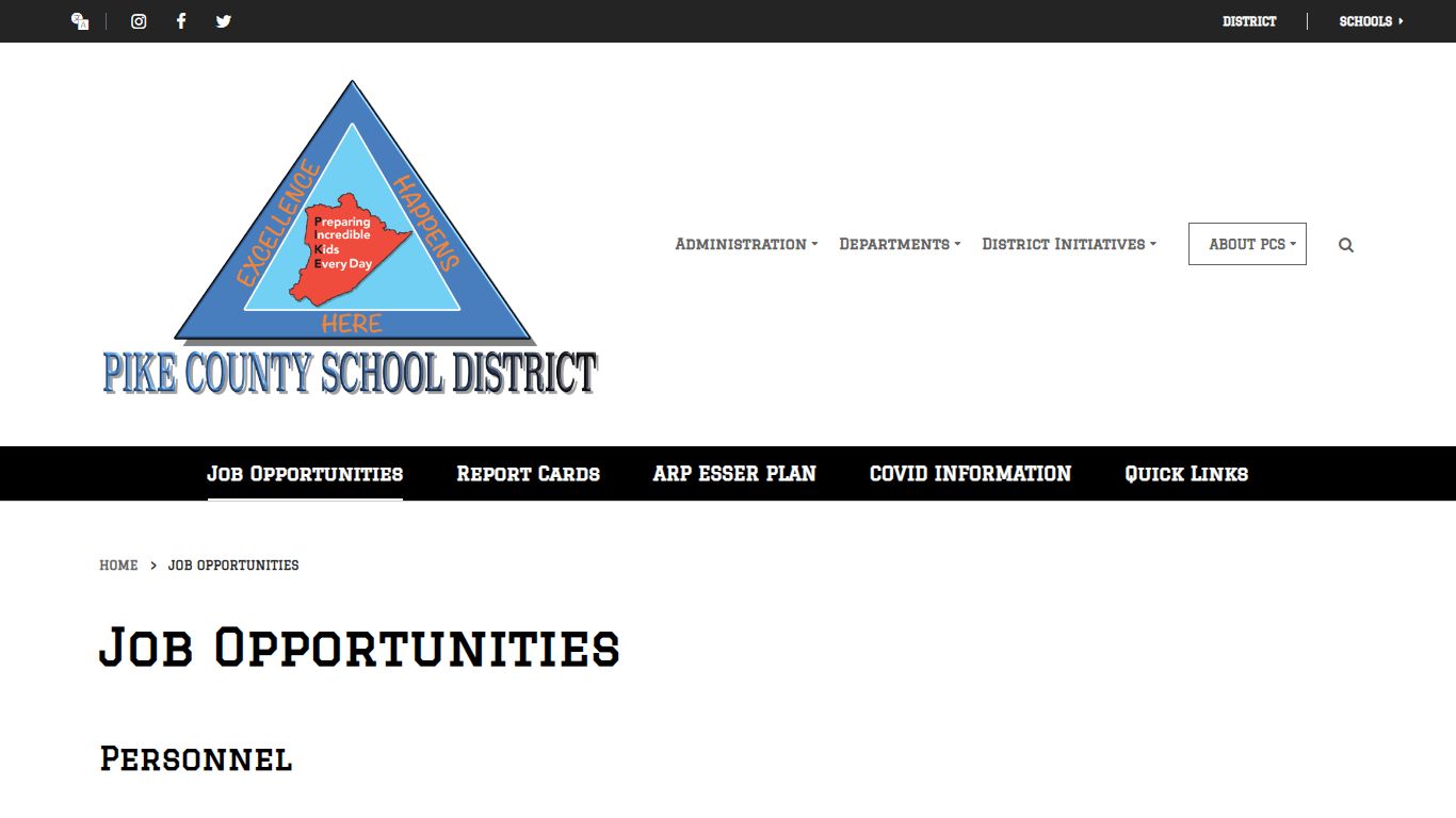 Job Opportunities - Pike County School District